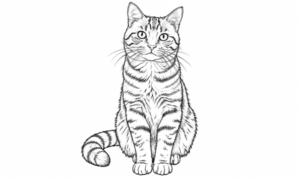 Balanced portrait coloring-page detail with clear recognizable features